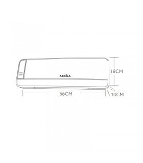 Calefactor Split Pared LENTISCO 2000W Con Mando Distancia Negro/Plata