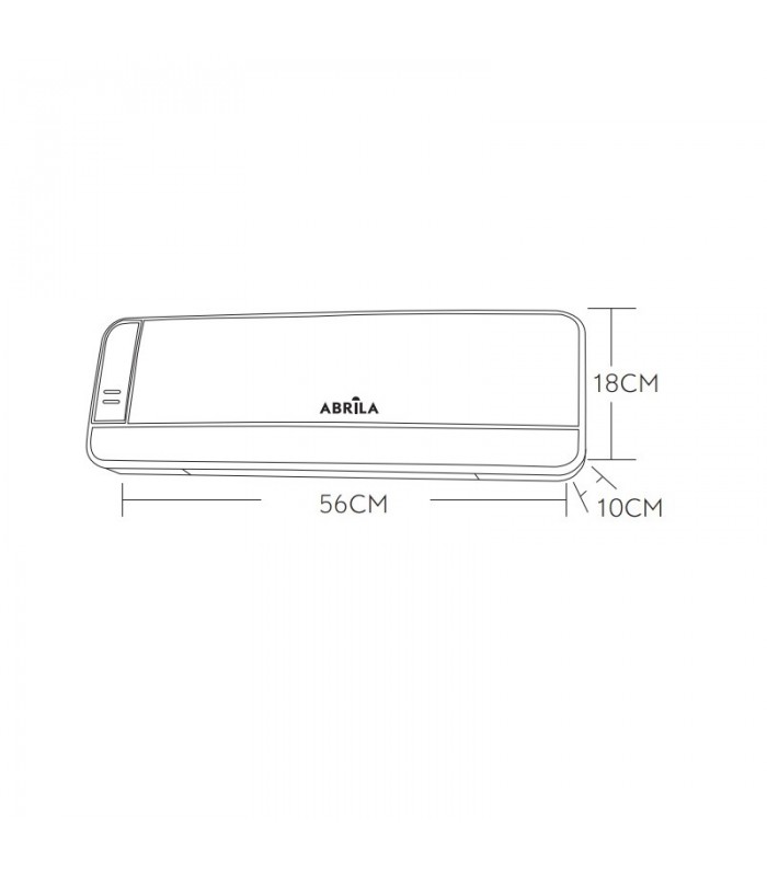 Calefactor Split Pared LENTISCO 2000W Con Mando Distancia Negro/Plata