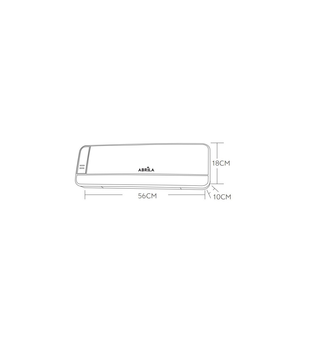 Calefactor Split Pared LENTISCO 2000W Con Mando Distancia Negro/Plata