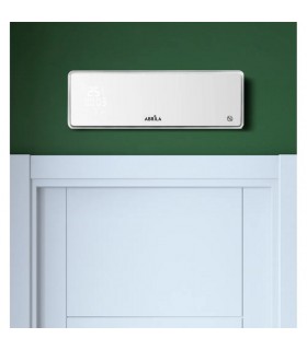 Calefactor Split Pared INVIERNO Cristal 2000W Con Mando Distancia Blanco
