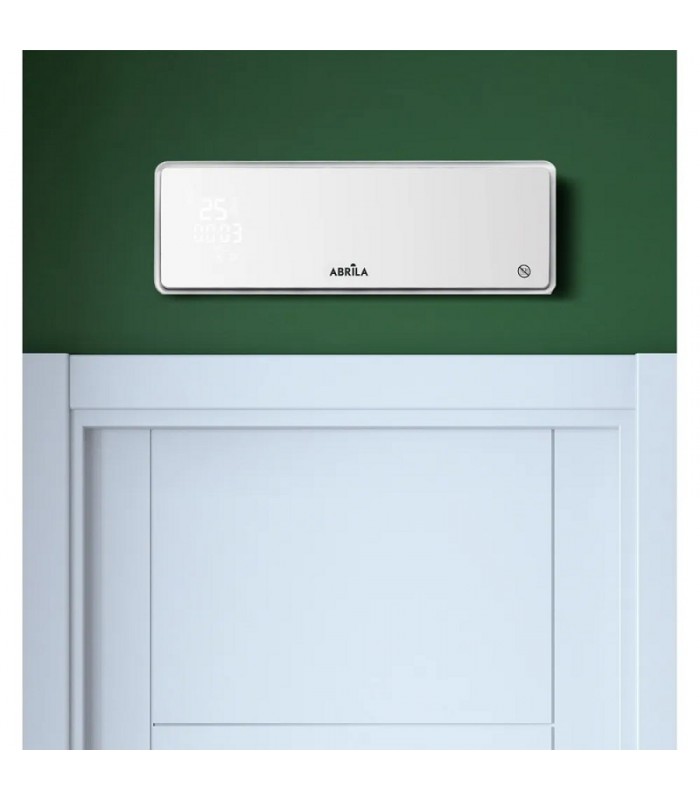 Calefactor Split Pared INVIERNO Cristal 2000W Con Mando Distancia Blanco