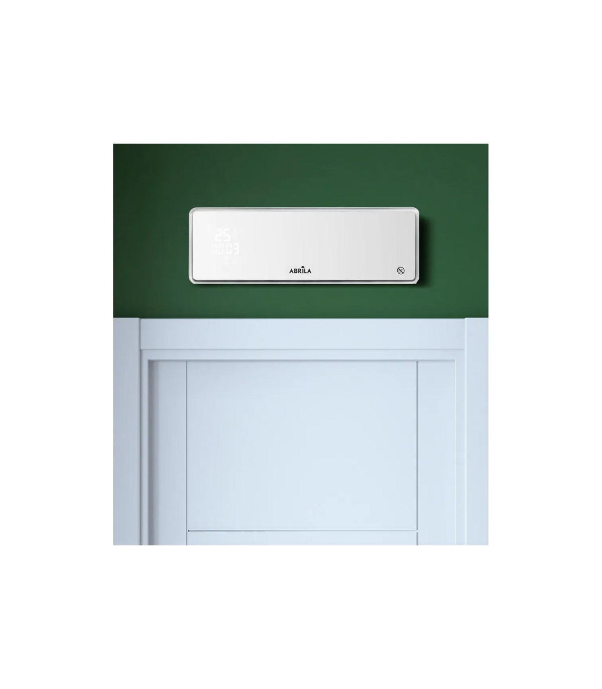 Calefactor Split Pared INVIERNO Cristal 2000W Con Mando Distancia Blanco
