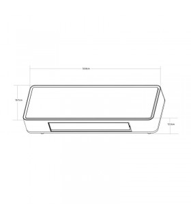Calefactor Split Pared INVIERNO Cristal 2000W Con Mando Distancia Blanco
