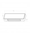 Calefactor Split Pared INVIERNO Cristal 2000W Con Mando Distancia Blanco