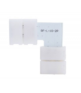 Ficha en forma de L para unir tiras de LED 10mm