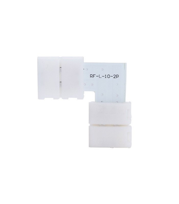 Ficha en forma de L para unir tiras de LED 10mm