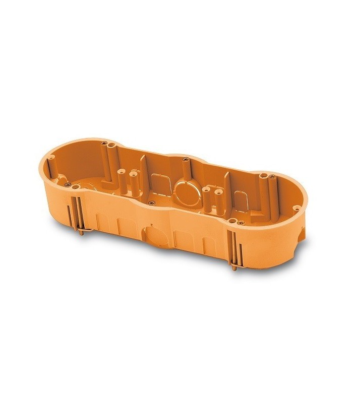 Caja mecanismo triple para pared hueca