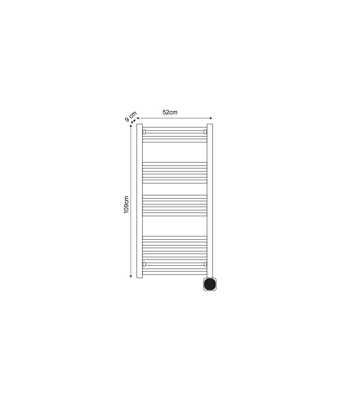 Toallero Eléctrico SCUTI 750W IP24 Blanco