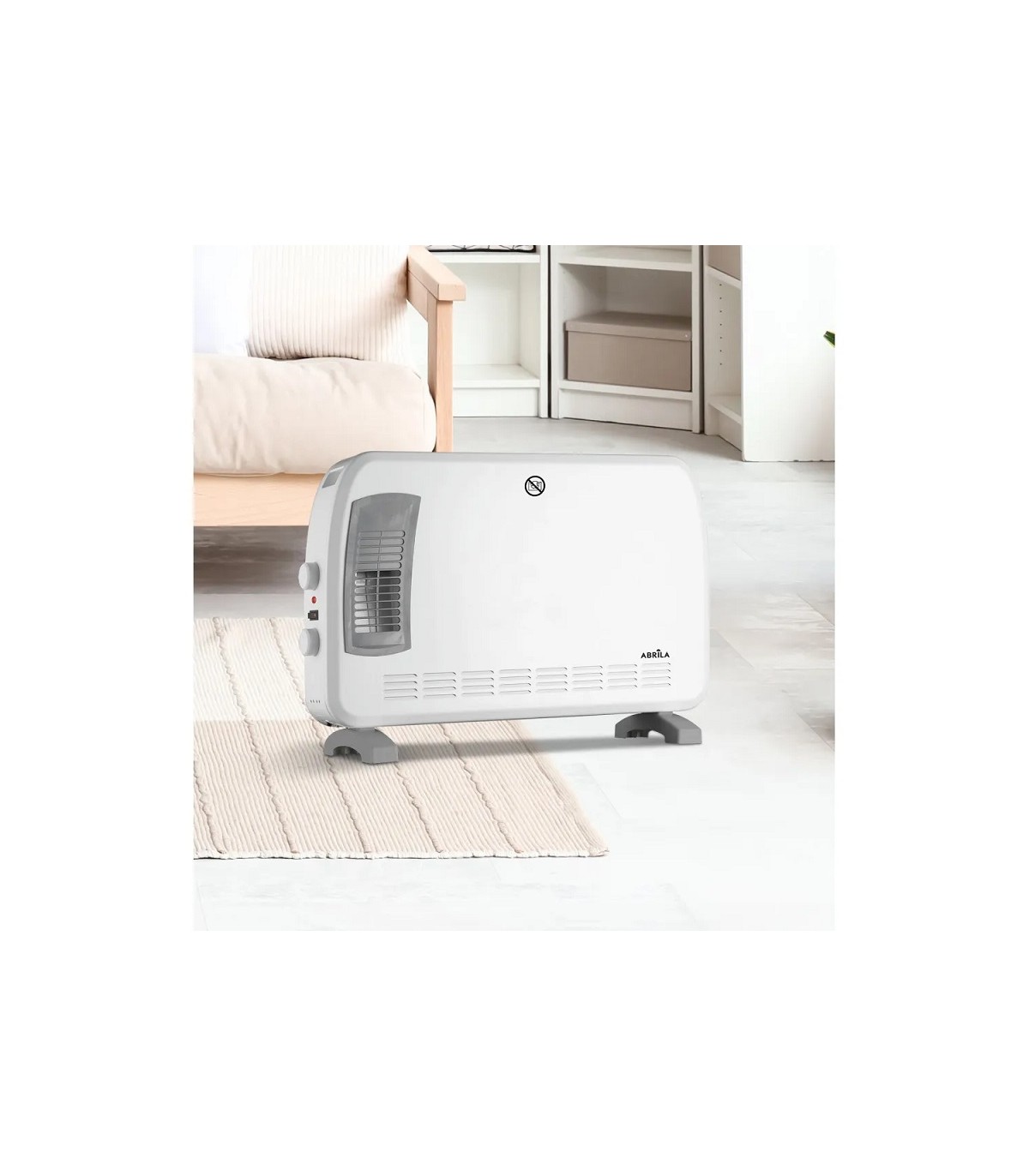 Calefactor Convector Turbo BENGALA 2000W Blanco/Gris