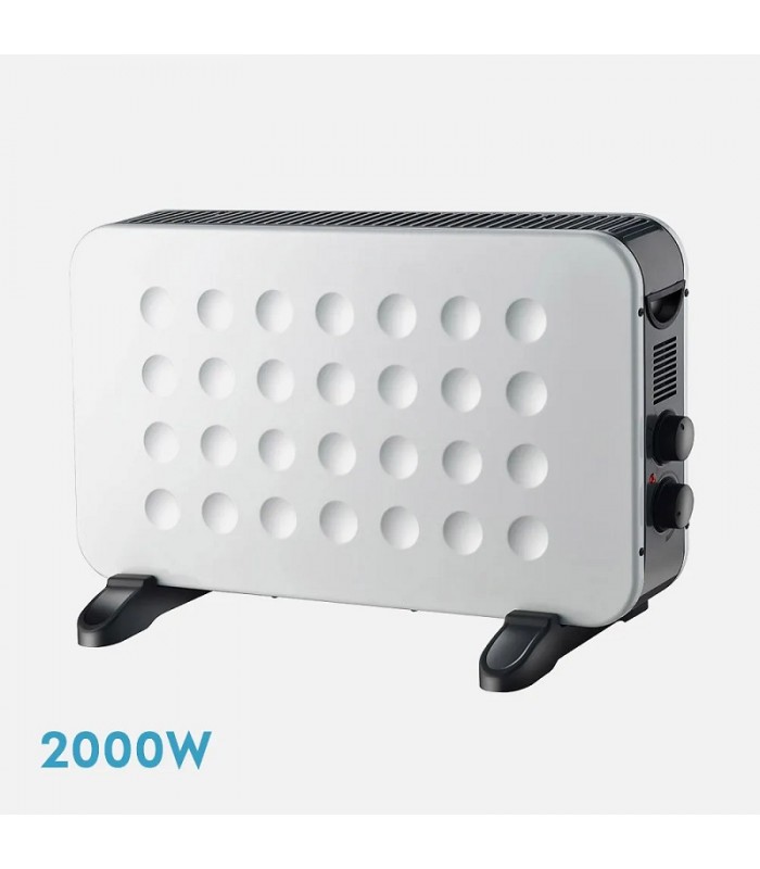 Calefactor Convector Turbo HOGAR 2000W Blanco/Negro