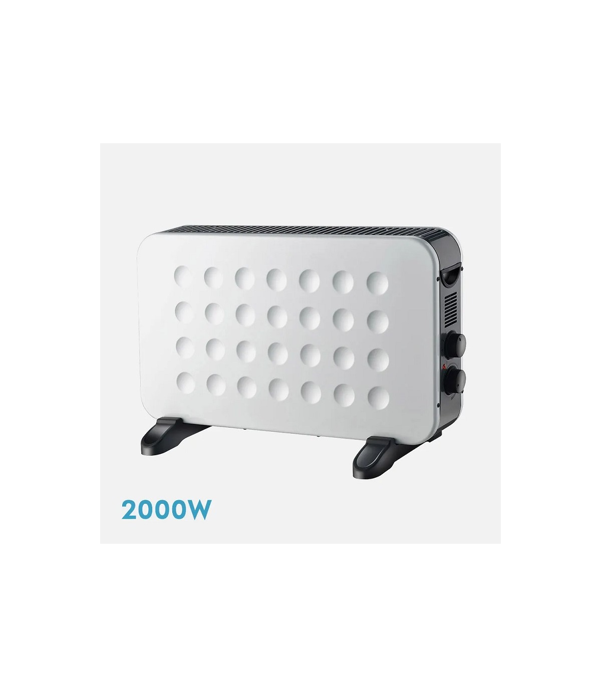 Calefactor Convector Turbo HOGAR 2000W Blanco/Negro