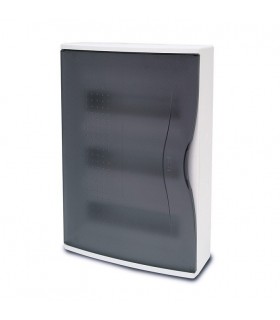 Caja superficie 36 elementos puerta transparente