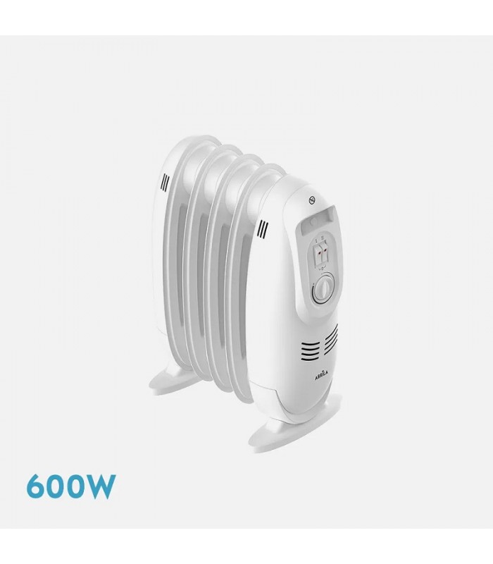Radiador de Aceite Mini IRLANDA 600W Blanco 5 Elementos