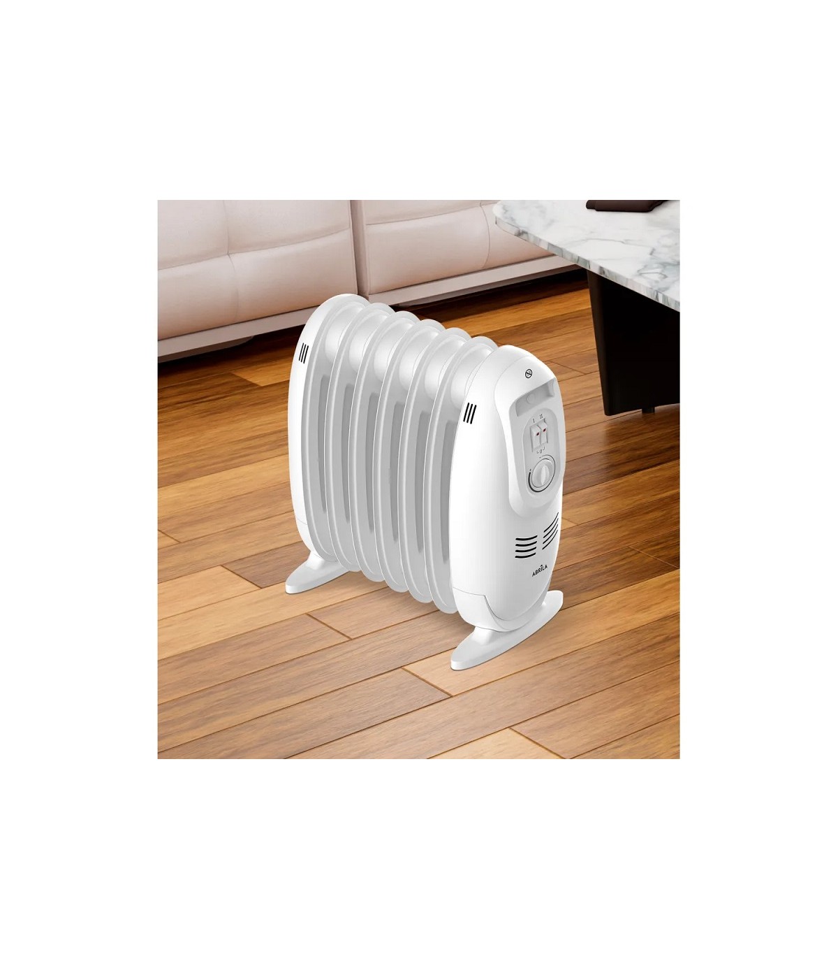 Radiador de Aceite Mini IRLANDA 900W Blanco 7 Elementos