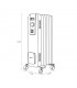 Radiador de Aceite ACEBUCHE 1500W Gris 7 Elementos