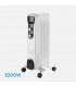 Radiador de Aceite BRASILIA 1000W Blanco/Negro 5 Elementos