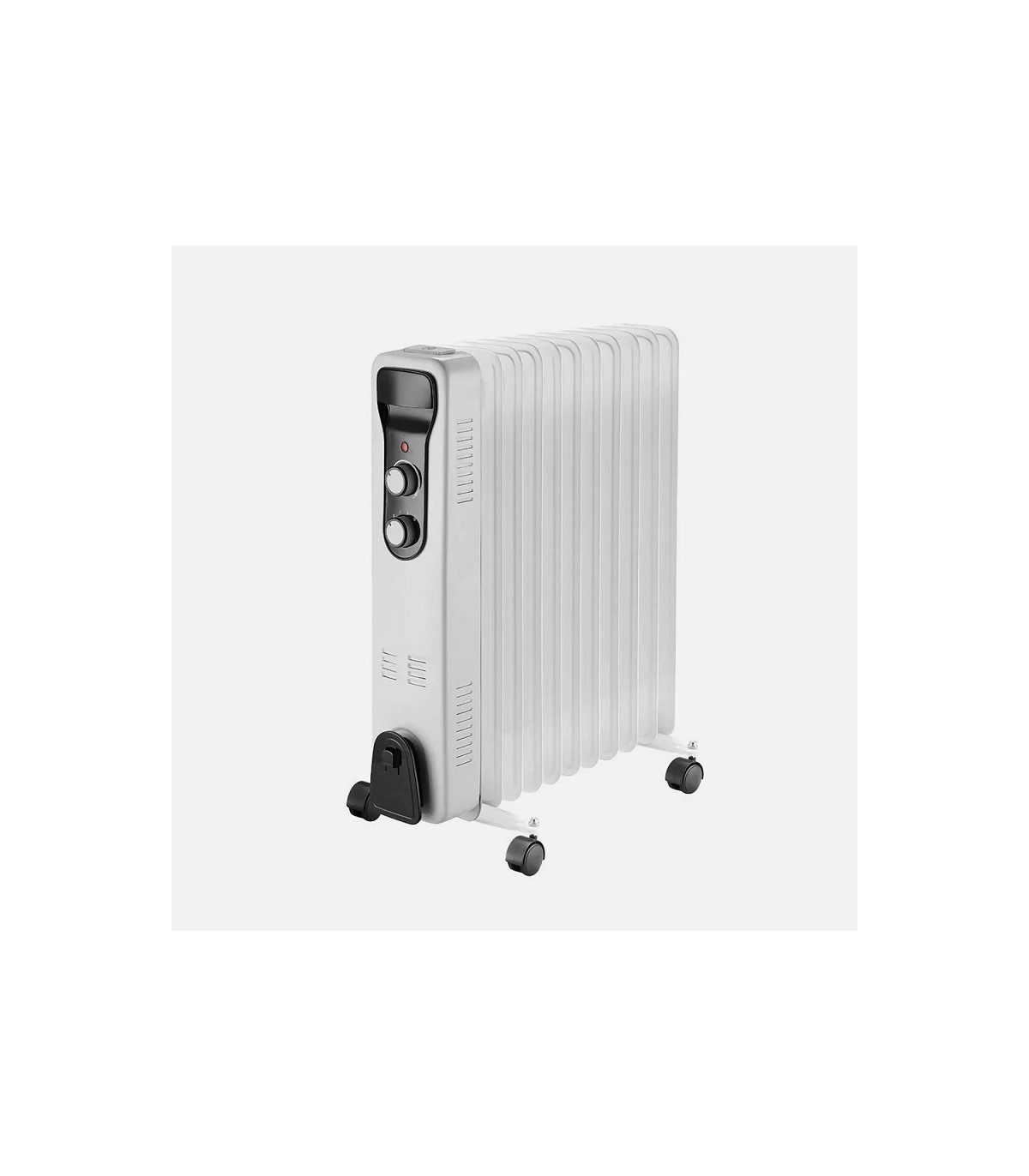 Radiador de Aceite BRASILIA 2500W Blanco/Negro 11 Elementos