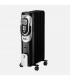 Radiador de Aceite CONFORT 1500W Negro/Plata 7 Elementos