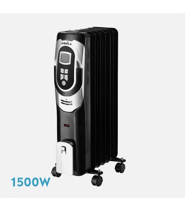 Radiador de Aceite CONFORT 1500W Negro/Plata 7 Elementos