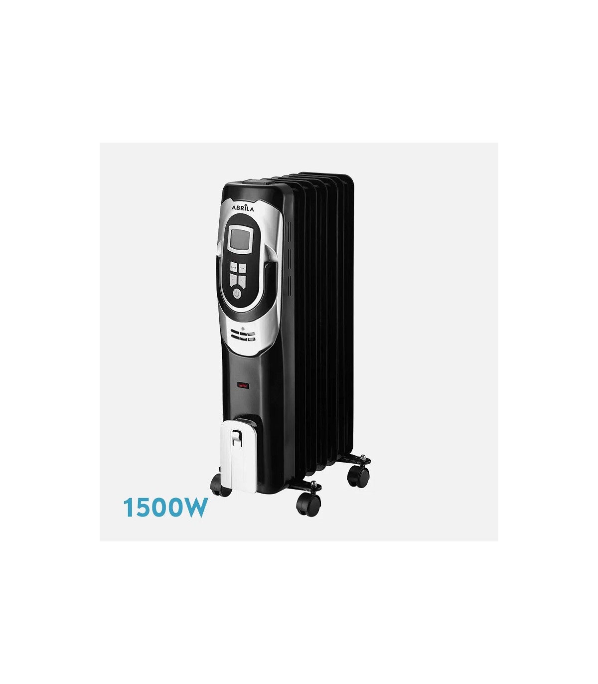 Radiador de Aceite CONFORT 1500W Negro/Plata 7 Elementos