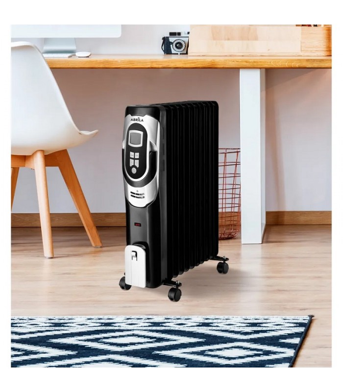 Radiador de Aceite CONFORT 2000W Negro/Plata 9 Elementos