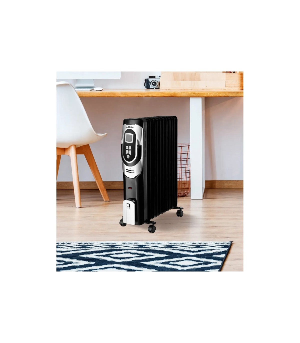 Radiador de Aceite CONFORT 2000W Negro/Plata 9 Elementos