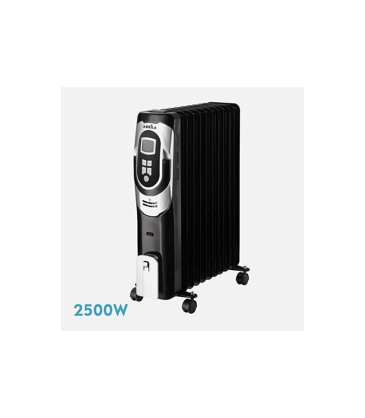 Radiador de Aceite CONFORT 2500W Negro/Plata 11 Elementos