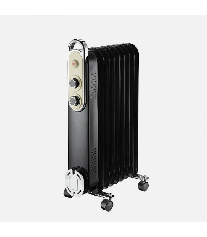 Radiador de Aceite AMARANTUS 2000W Negro/Beis 9 Elementos