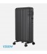 Radiador de Aceite POLONIA 1500W Negro 7 Elementos