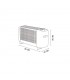 Radiador de Mica PINSAPO 1000W Blanco