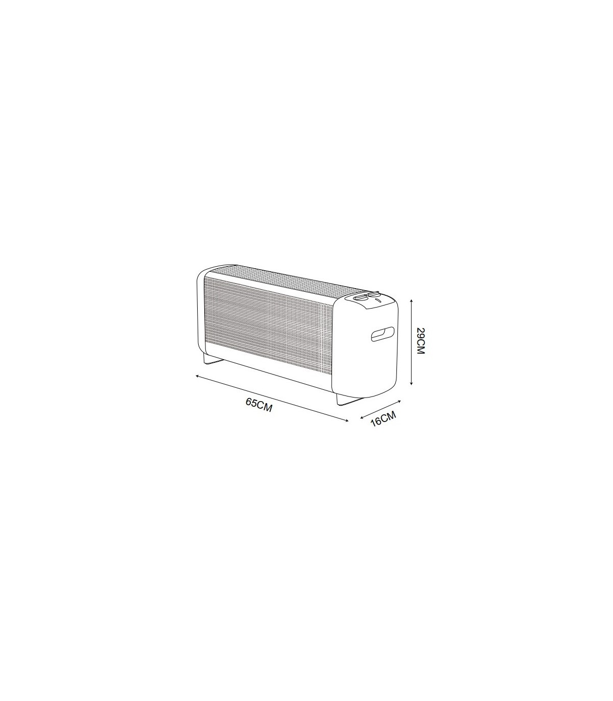 Radiador de Mica PINSAPO 1500W Blanco