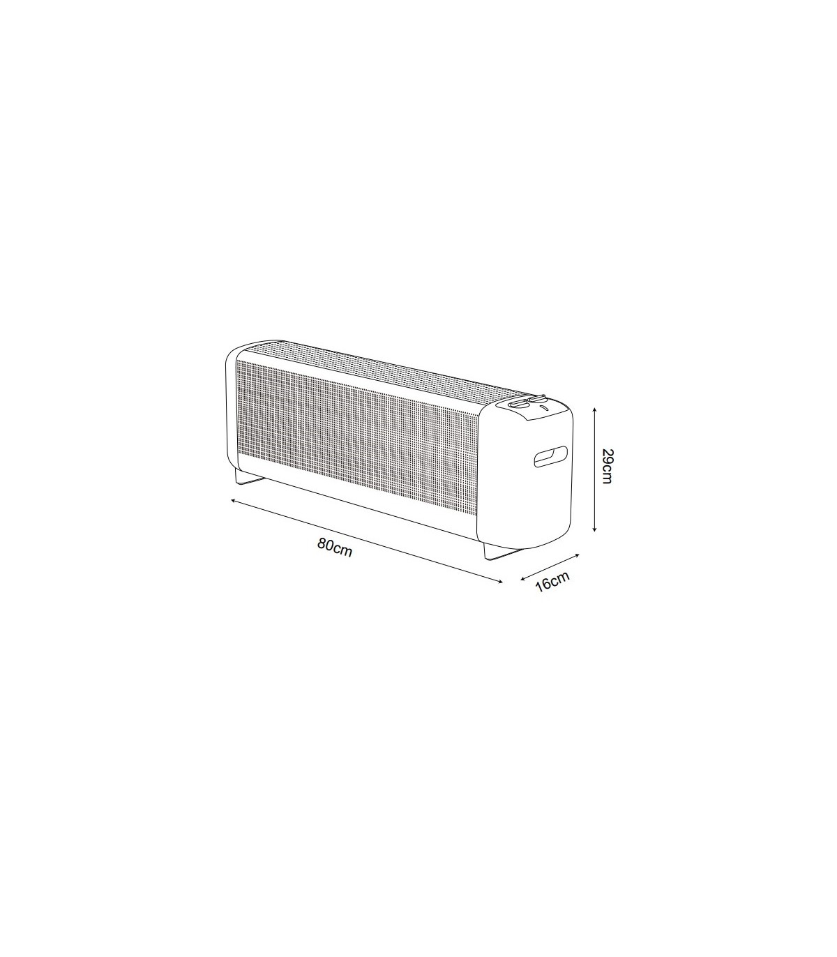 Radiador de Mica PINSAPO 2000W Blanco