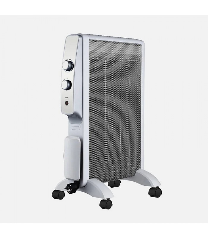 Radiador de Mica ABRIGO 1500W Blanco/Plata