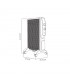 Radiador de Mica ABRIGO 1500W Blanco/Plata