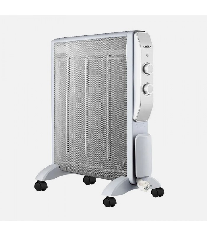 Radiador de Mica ABRIGO 2000W Blanco/Plata