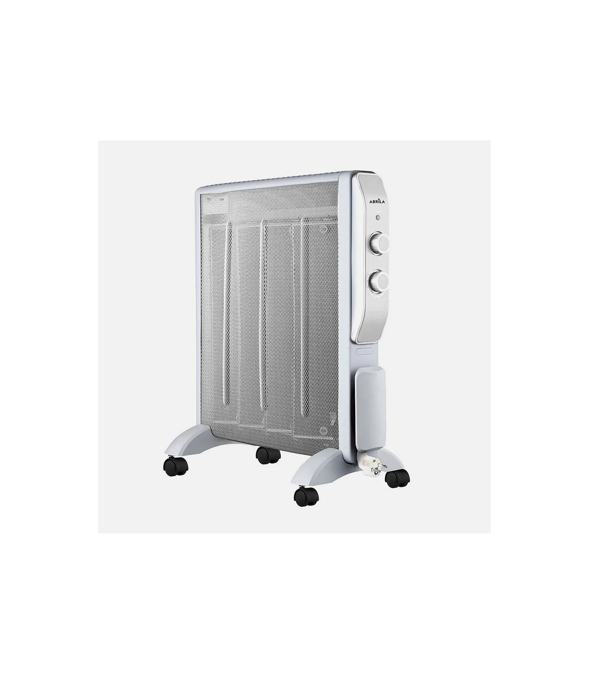 Radiador de Mica ABRIGO 2000W Blanco/Plata