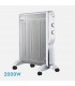 Radiador de Mica ABRIGO 2000W Blanco/Plata