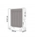 Radiador de Mica ABRIGO 2000W Negro/Oro