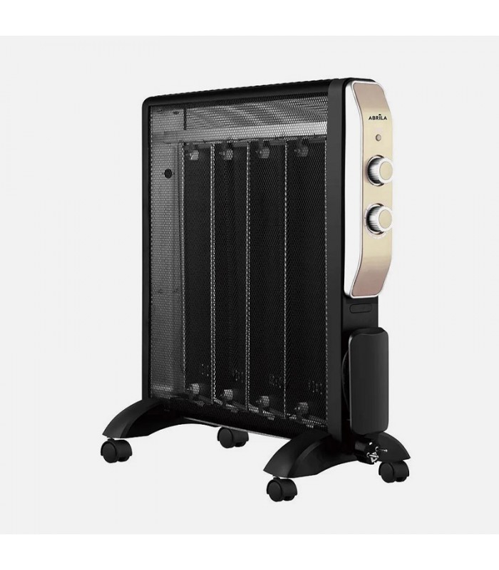 Radiador de Mica ABRIGO 2000W Negro/Oro