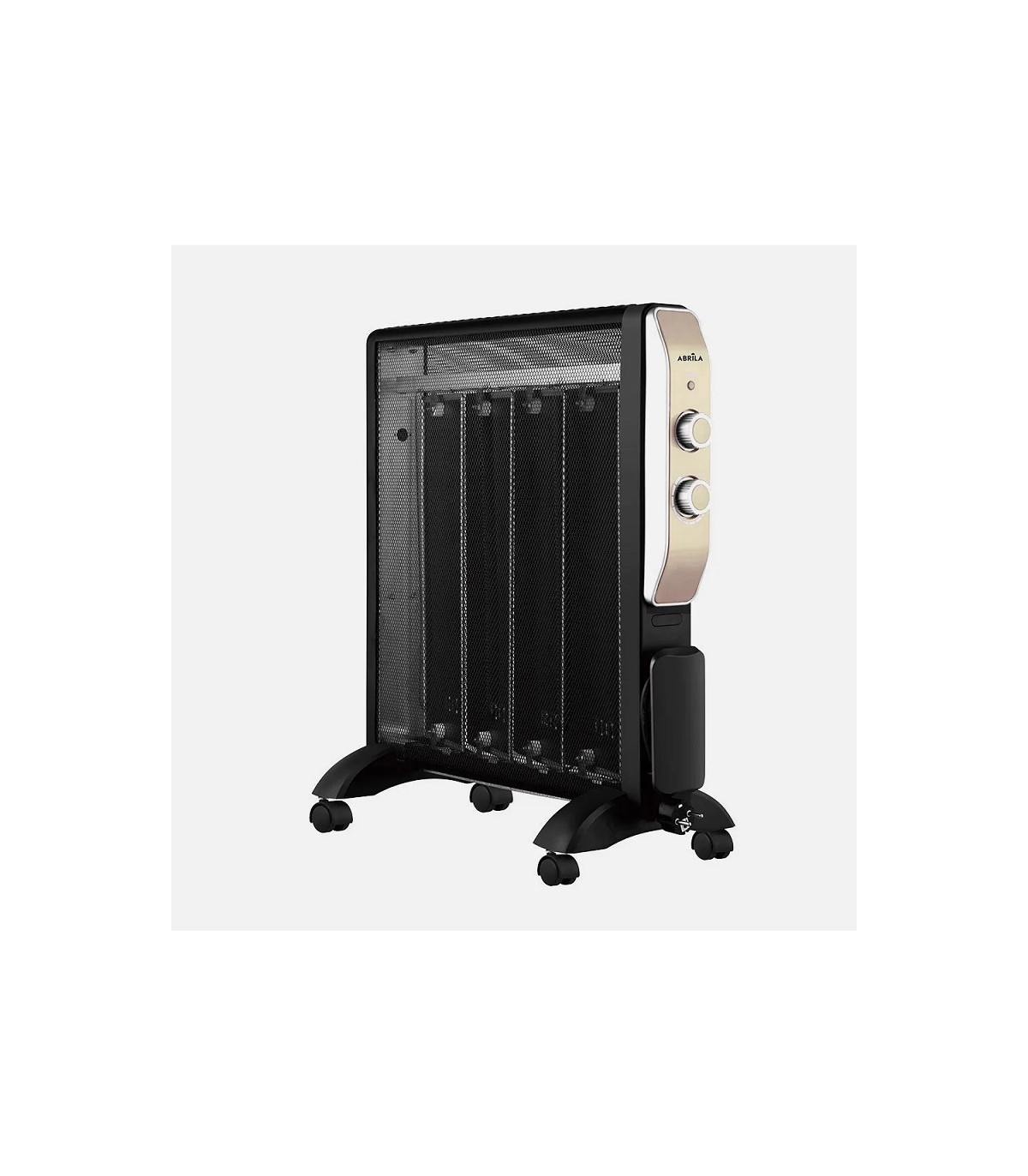 Radiador de Mica ABRIGO 2000W Negro/Oro