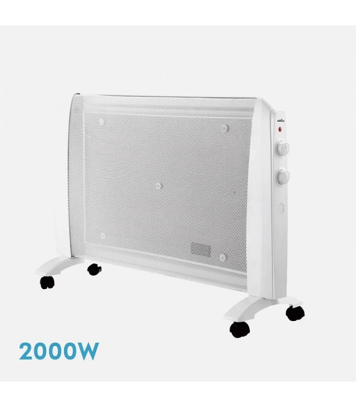 Radiador de Mica ABRIGO Horizontal 2000W Blanco
