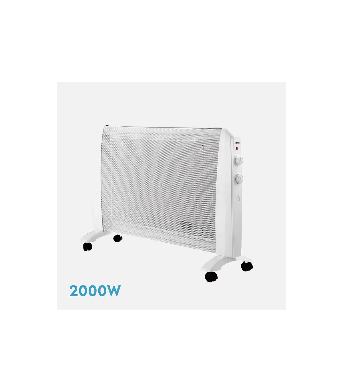 Radiador de Mica ABRIGO Horizontal 2000W Blanco