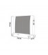 Radiador de Mica ABRIGO Horizontal 2000W Blanco