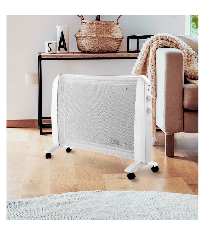 Radiador de Mica ABRIGO Horizontal 2000W Blanco