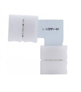Ficha en forma de L para unir tiras de LED 10mm RGB