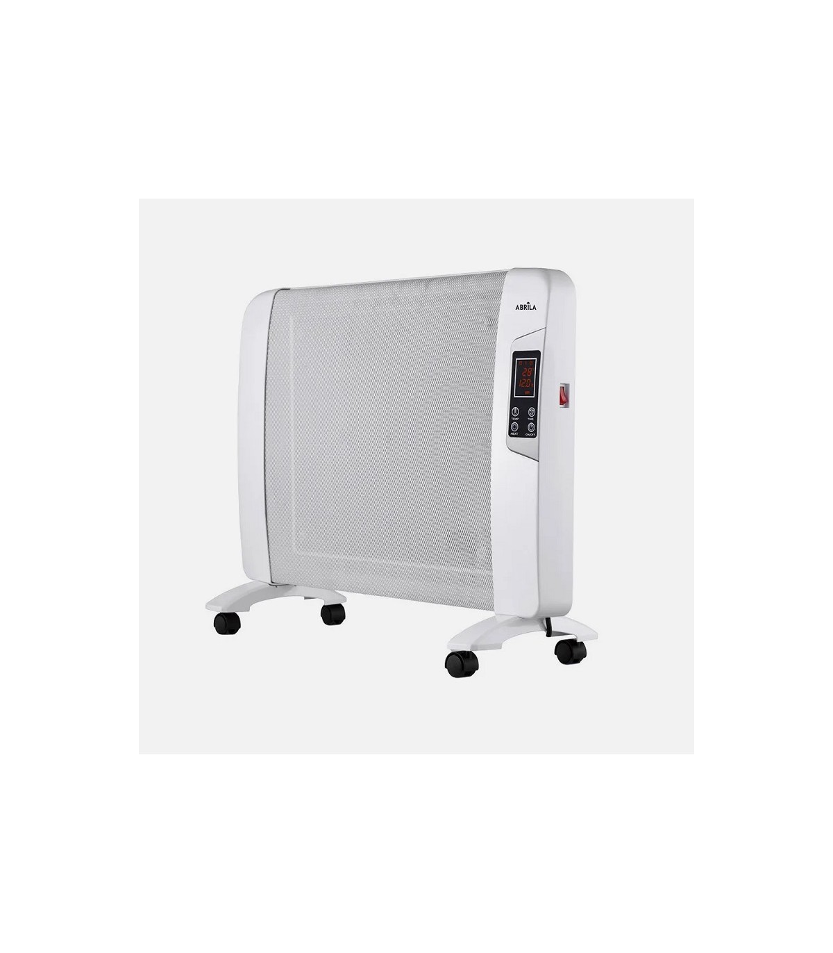 Radiador de Mica ABRIGO Horizontal Digital 2000W Blanco