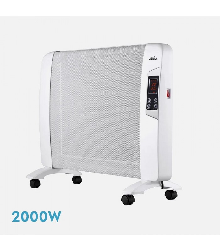Radiador de Mica ABRIGO Horizontal Digital 2000W Blanco