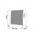 Radiador de Mica ABRIGO Horizontal Digital 2000W Blanco
