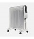 Radiador de Mica ABRIGO Digital 2000W Blanco/Plata