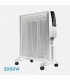 Radiador de Mica ABRIGO Digital 2000W Blanco/Plata